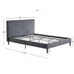 Rowen Platform Bed Charcoal - 510 Design -Furniture Store GUEST ffacaa55 cb4b 4576 b007 7d687315c672